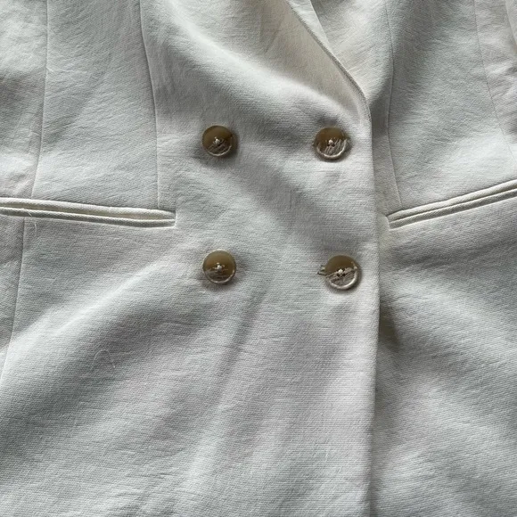NWT Express Textured Double Breasted Boyfriend Blazer Sz XS