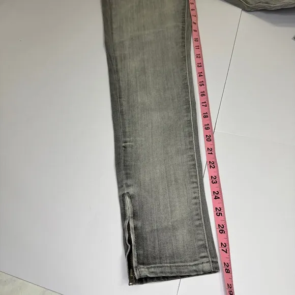 NWT Fiorucci Gray Skinny Jeans Size 26 Made in Tunisia