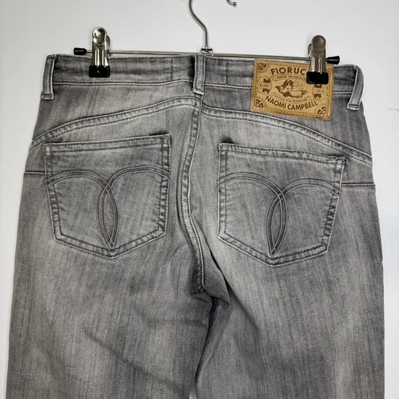 NWT Fiorucci Gray Skinny Jeans Size 26 Made in Tunisia