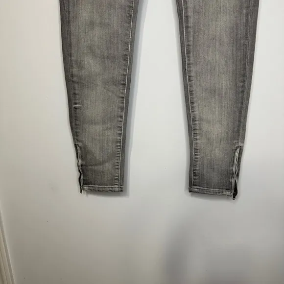 NWT Fiorucci Gray Skinny Jeans Size 26 Made in Tunisia