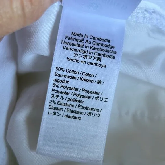 NWT J.Crew White 9” Vintage Slim Straight Denim Jeans Size 31