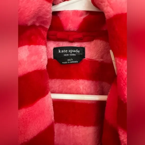NWT - Kate Spade - Red Striped Women's Robe