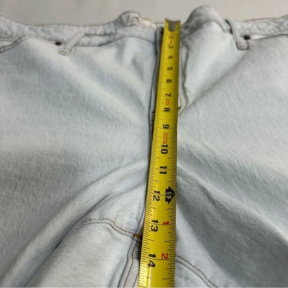 NWT Madewell The Perfect Vintage Wide-Leg Crop Jean Blue Light Wash Womens 28W