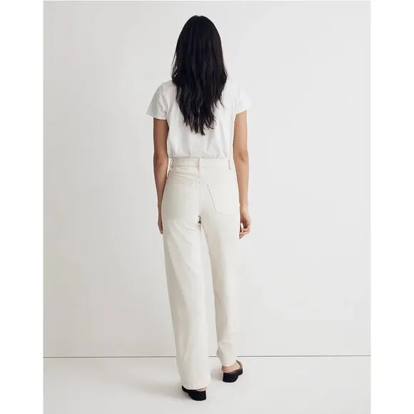 NWT Madewell The Perfect Vintage Wide-Leg Jean In Vintage Canvas Size 33