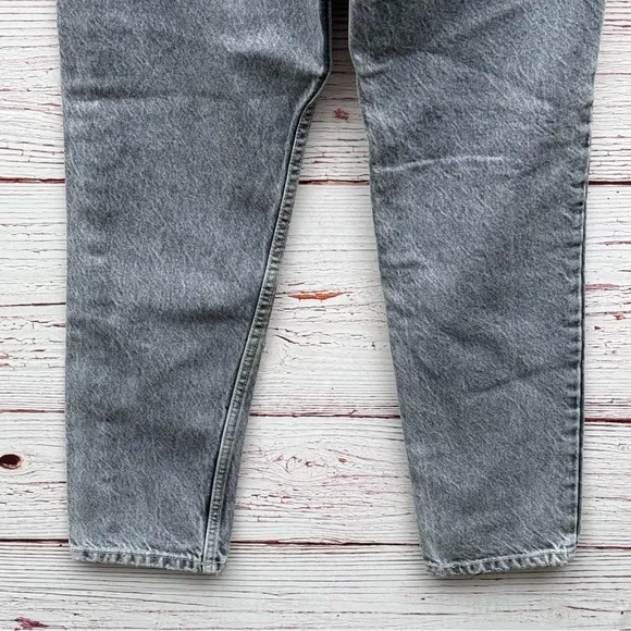 NWT Zara High Waist Mom Jeans in Anthracite Gray Sz 2