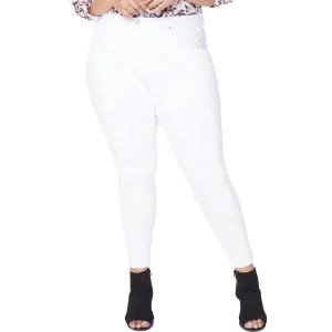 NYDJ Womens Plus Ami Pocket Button-Zip Fly Skinny Jeans