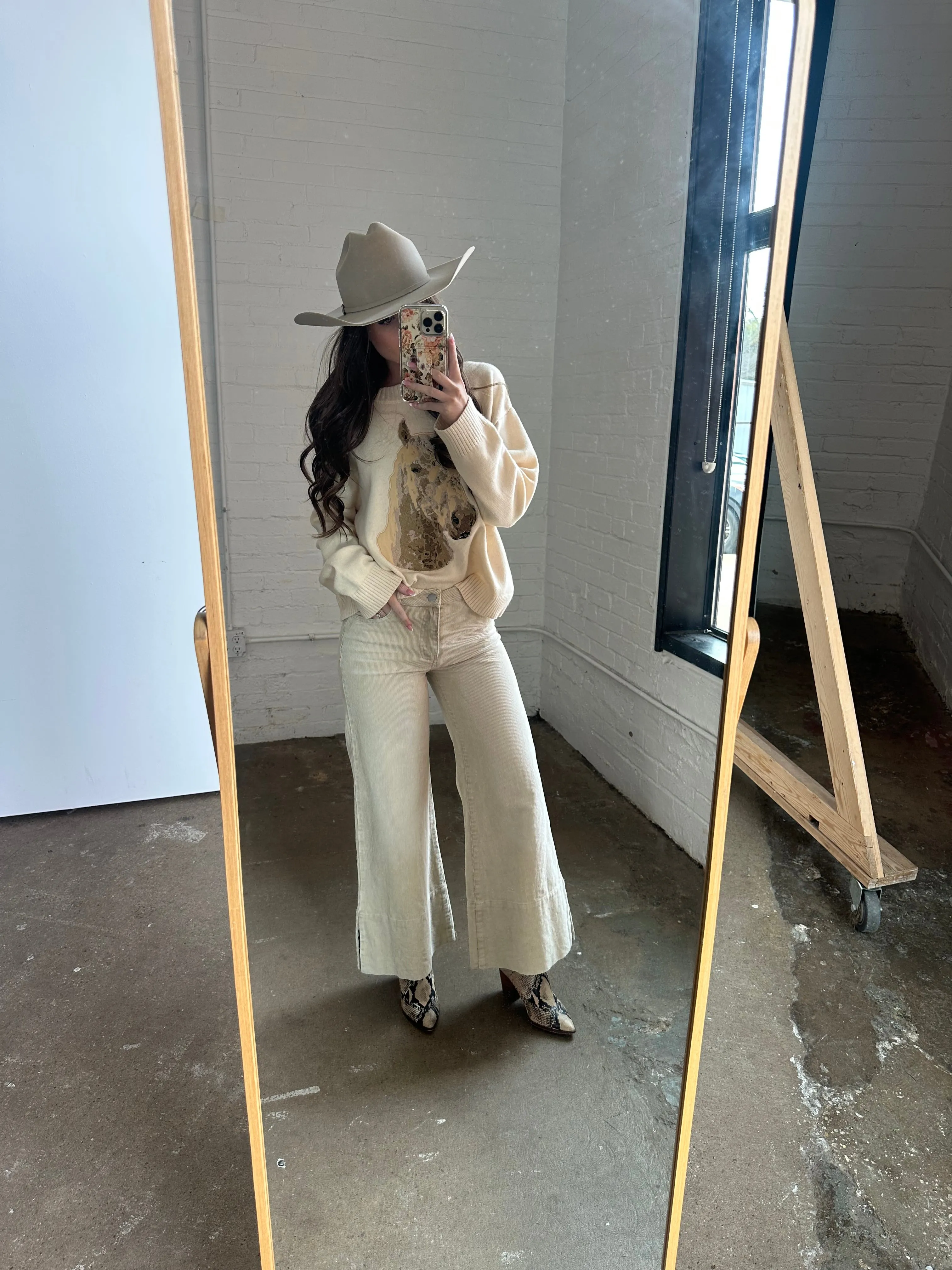 Oatmeal Corduroy Jeans