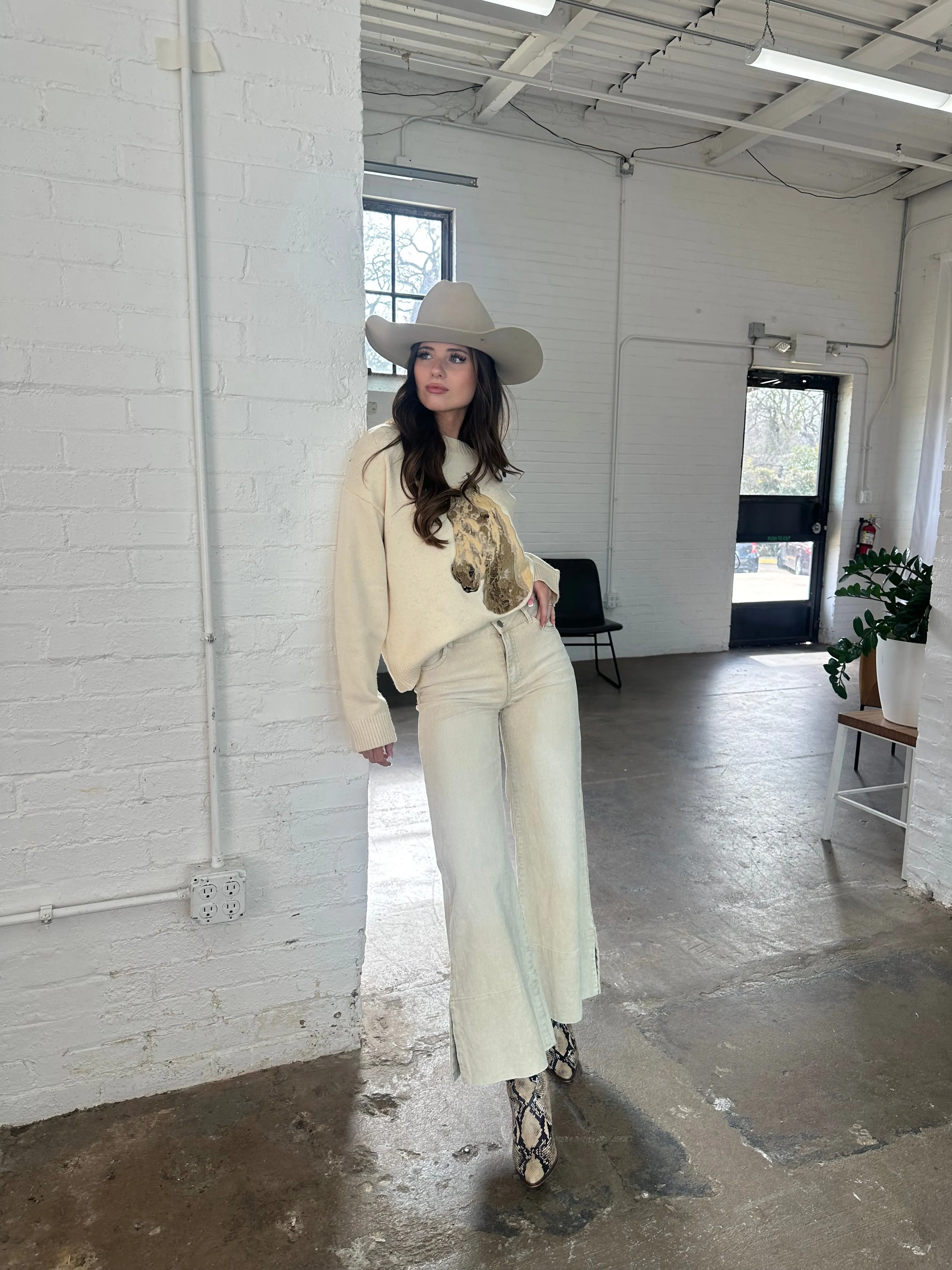 Oatmeal Corduroy Jeans