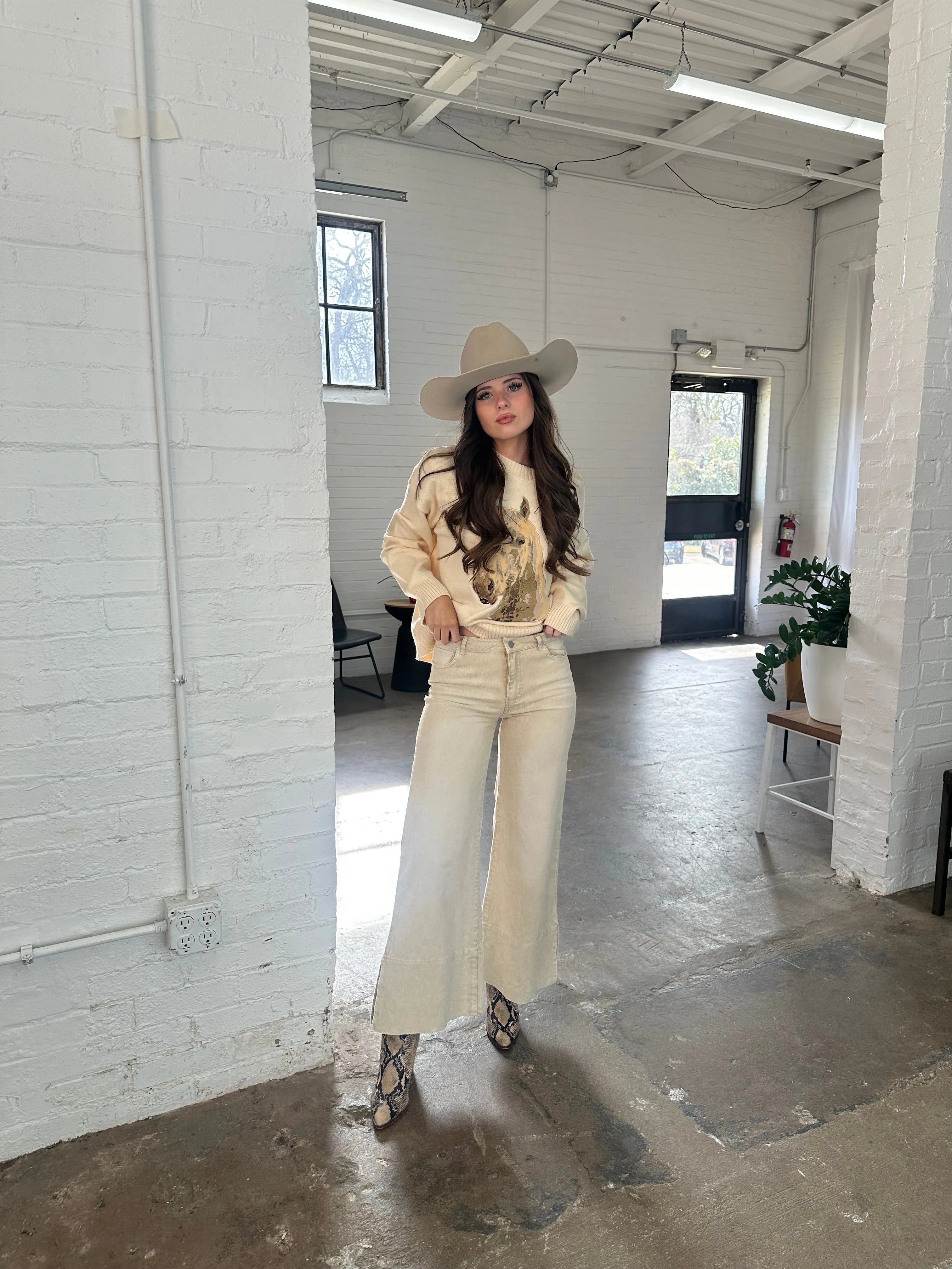 Oatmeal Corduroy Jeans