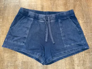 Old Navy (Medium) Navy Blue Washed Midi Lounge Shorts