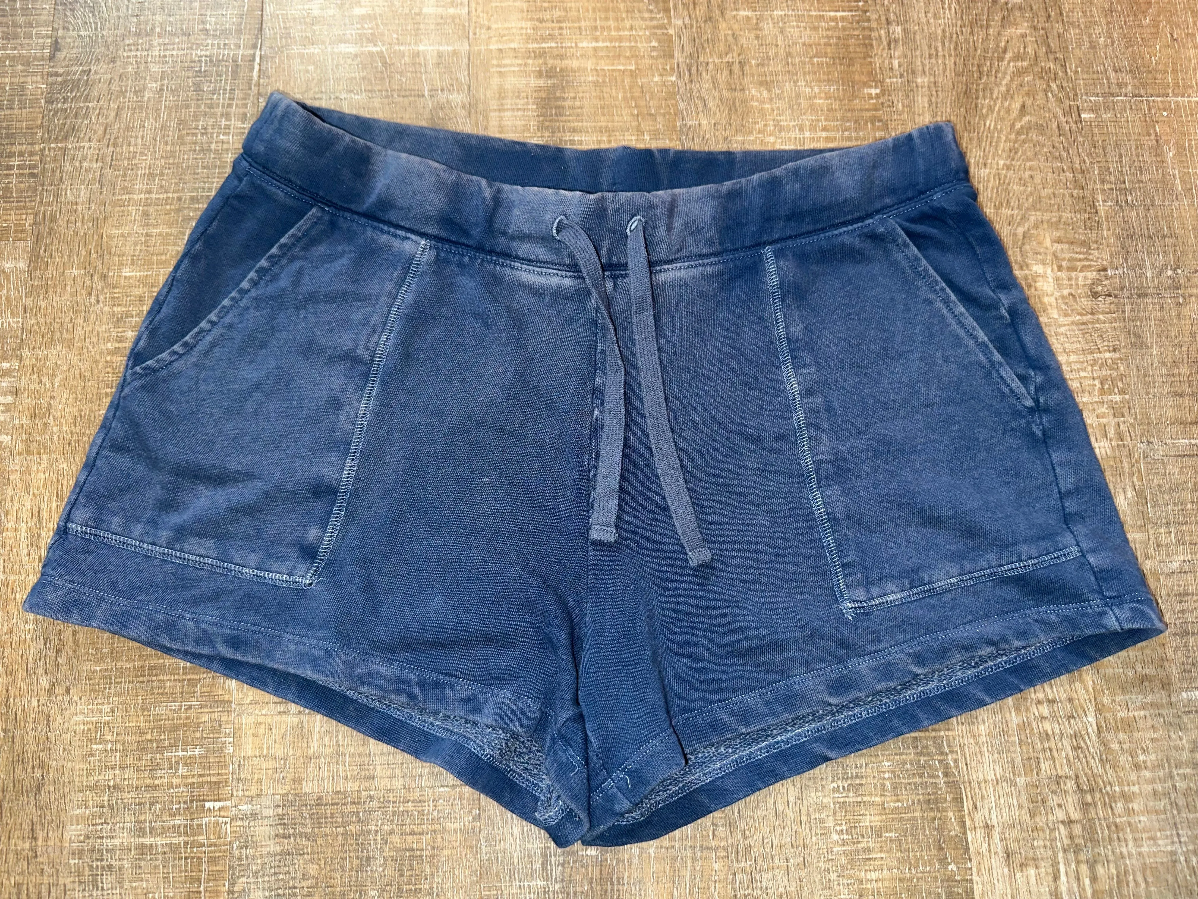 Old Navy (Medium) Navy Blue Washed Midi Lounge Shorts