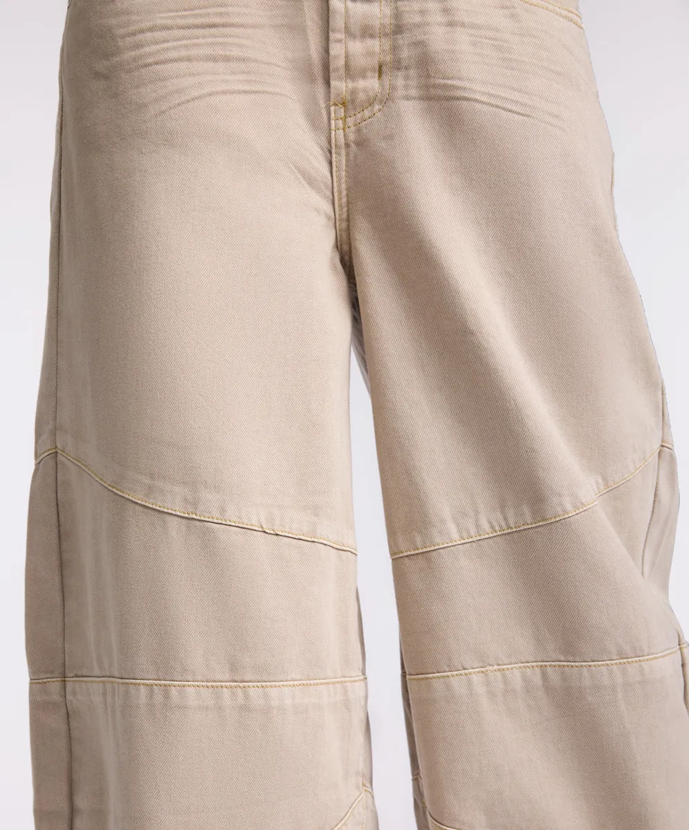 ONE TEASPOON DOVE BARREL MID WAIST JEAN STONE