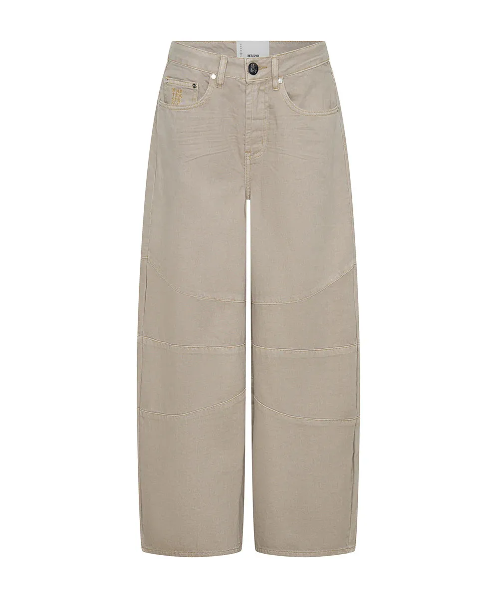 ONE TEASPOON DOVE BARREL MID WAIST JEAN STONE