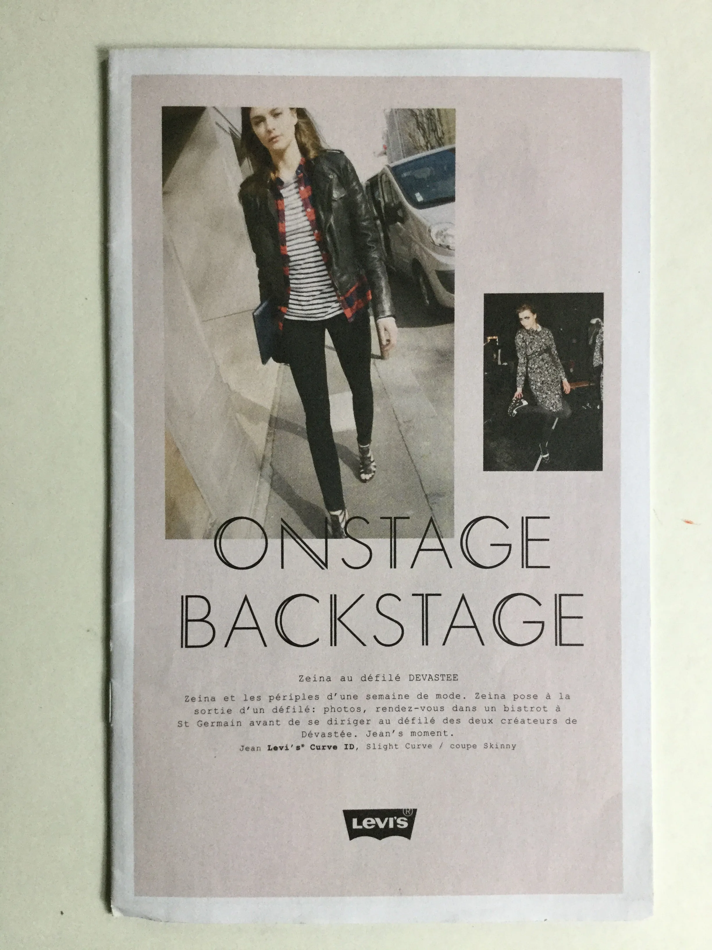 Onstage Backstage  (French Levi's promotional piece)