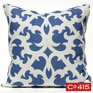 Open Trellis Pillow - Periwinkle