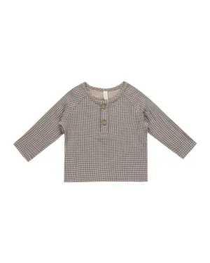 ORGANIC Zion Shirt || Indigo Gingham