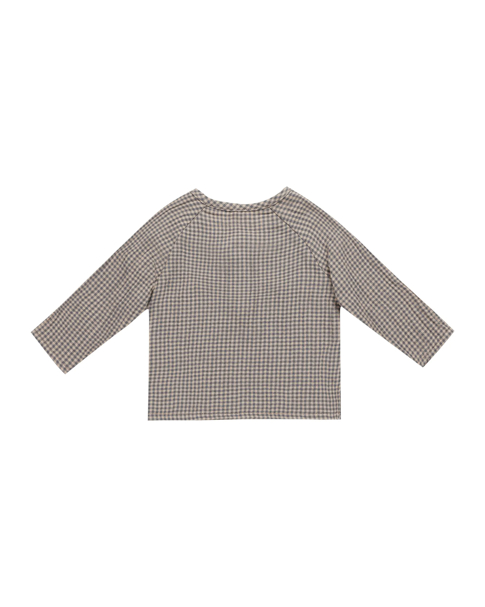 ORGANIC Zion Shirt || Indigo Gingham