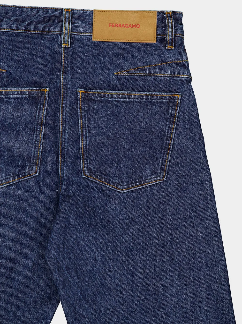 Oversized Blue Jeans
