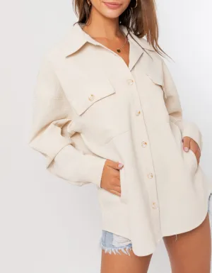 Oversized Button Up Shacket