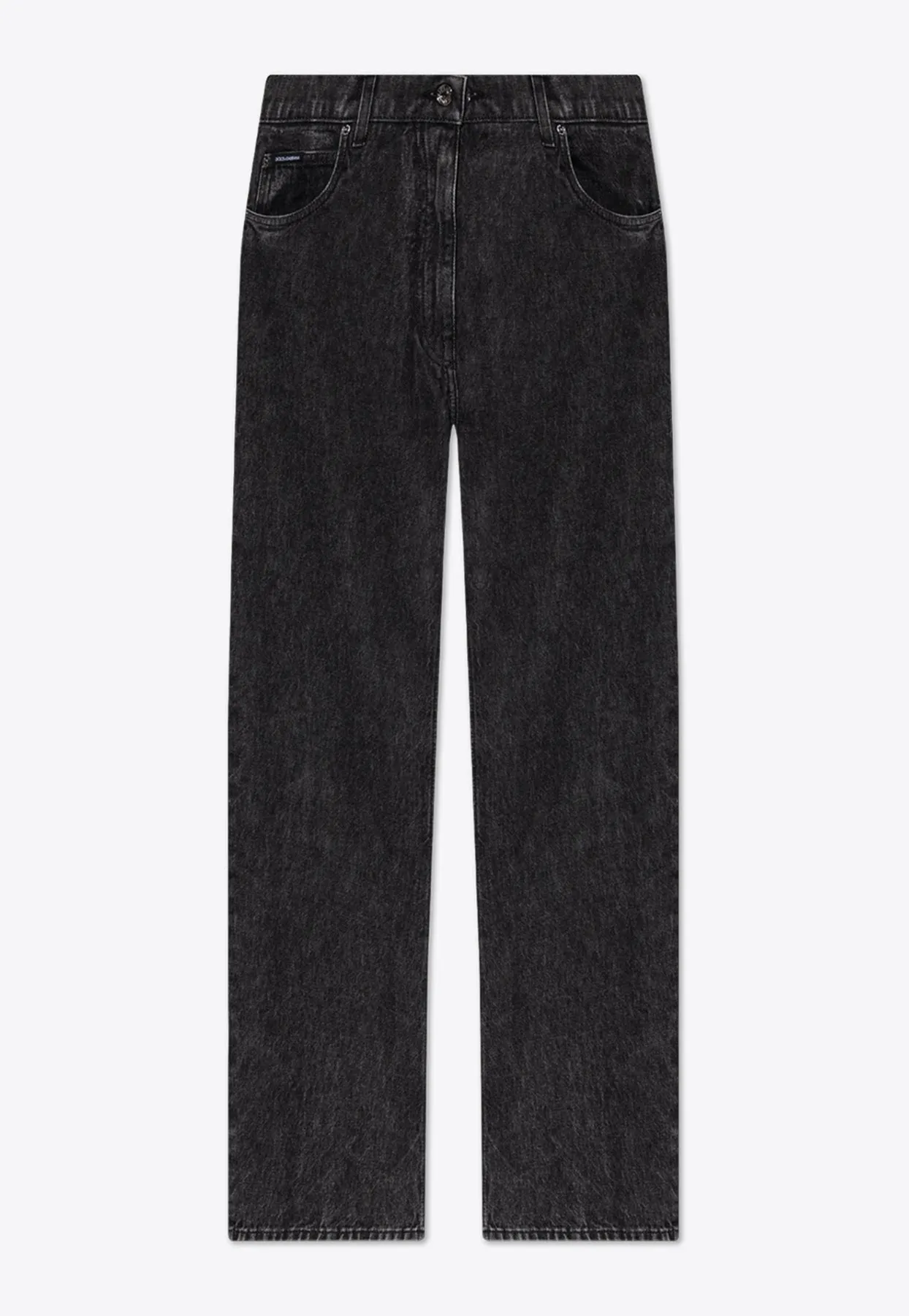 Oversized High-Waist Denim Pants