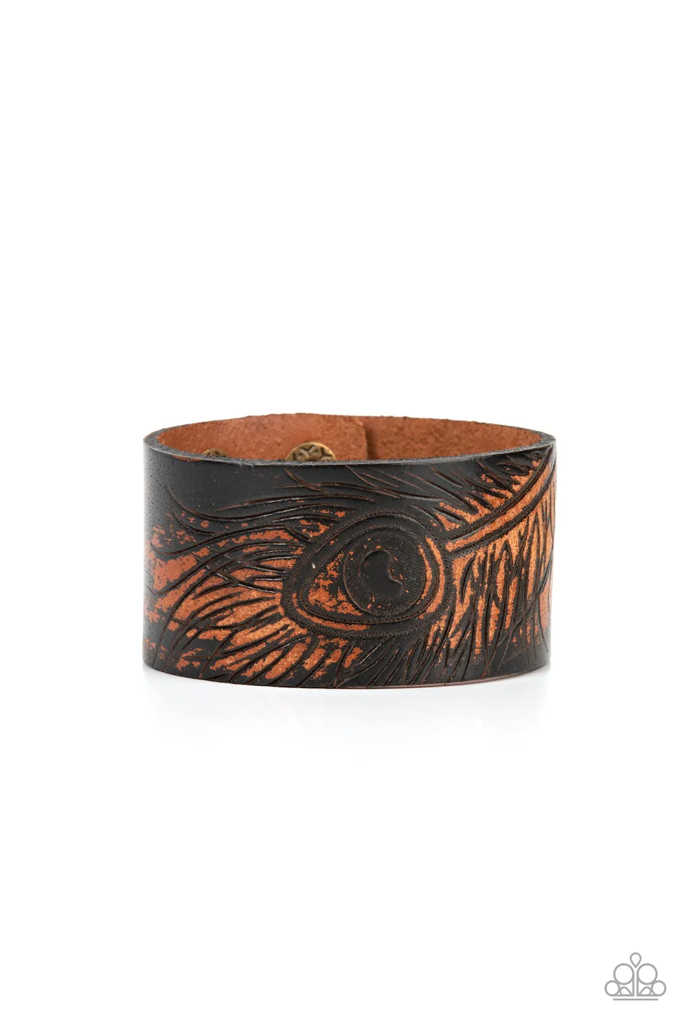 Paparazzi Positively Peacock - Black Wrap Bracelet