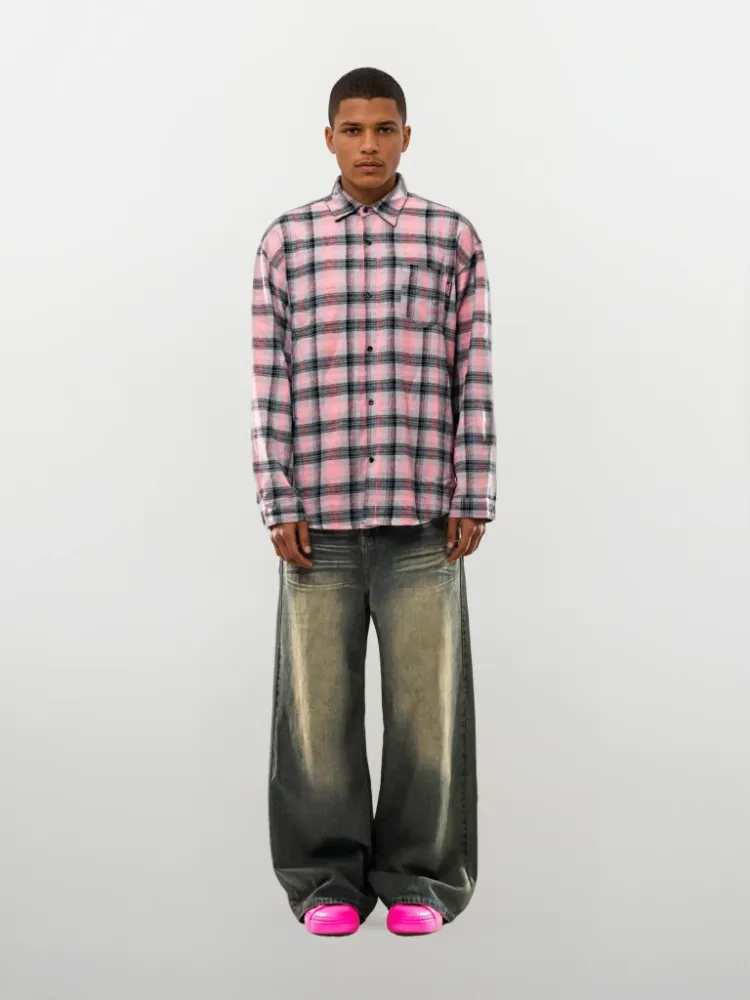 Paper Straight Lime Oversized Jeans