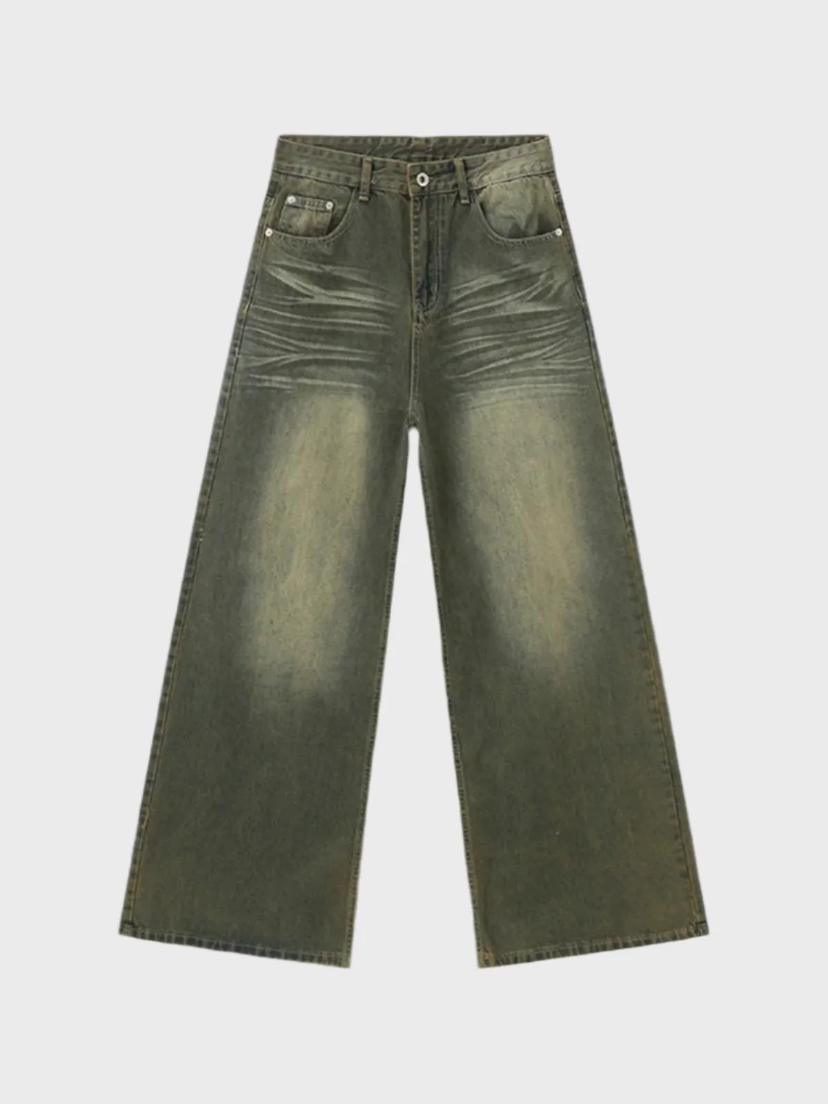 Paper Straight Lime Oversized Jeans