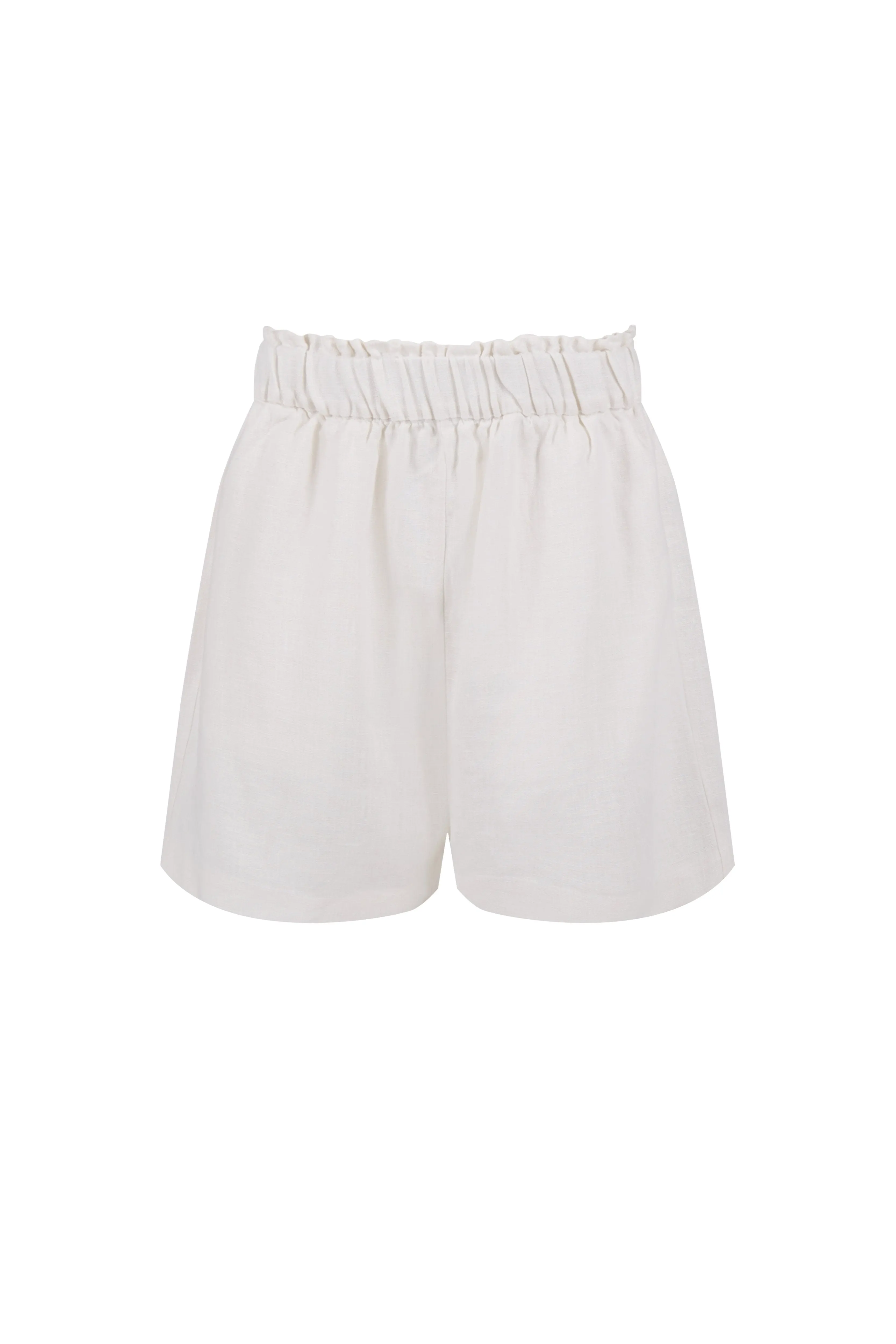 Paperbag Shorts Natural White