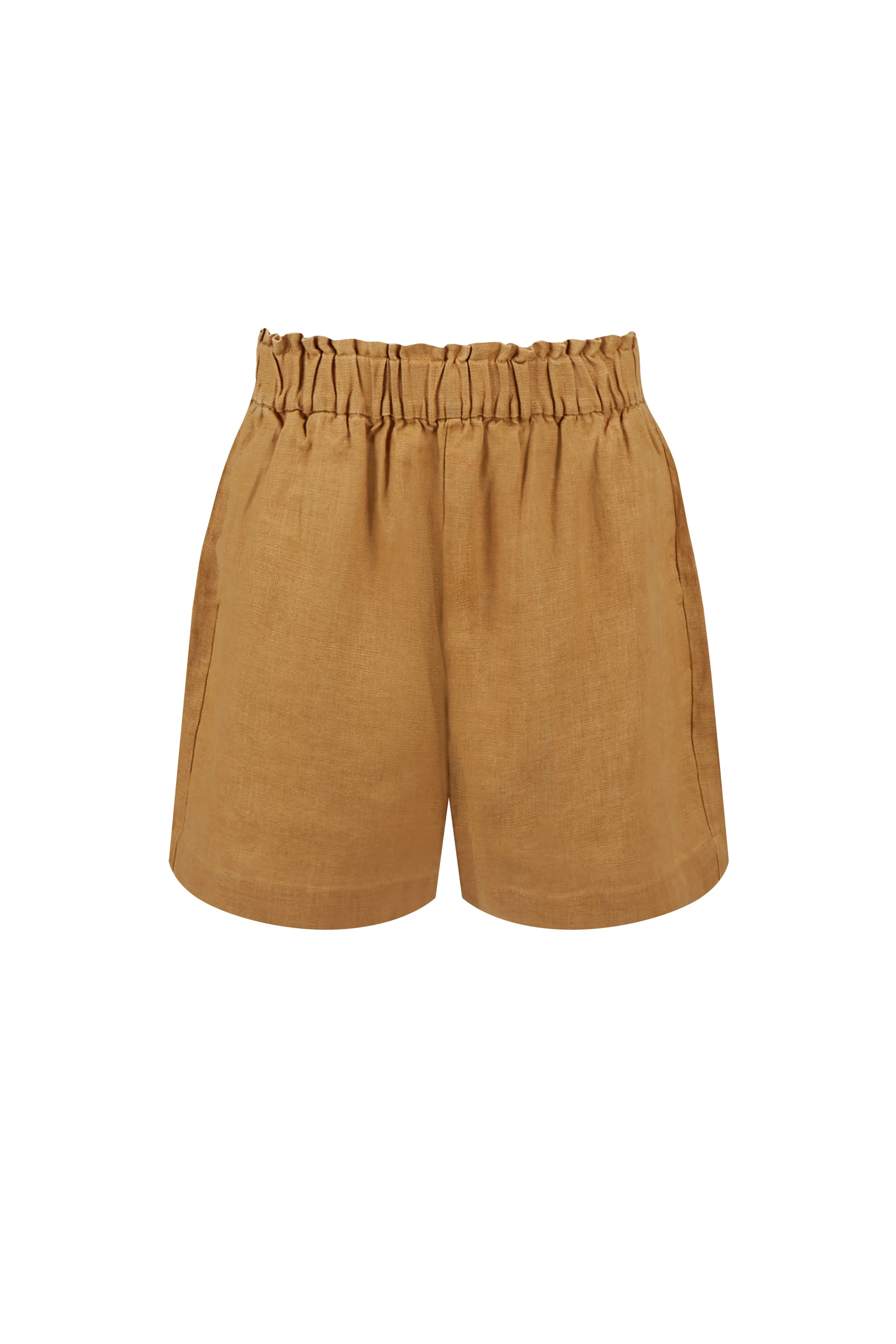 Paperbag Shorts Ochre