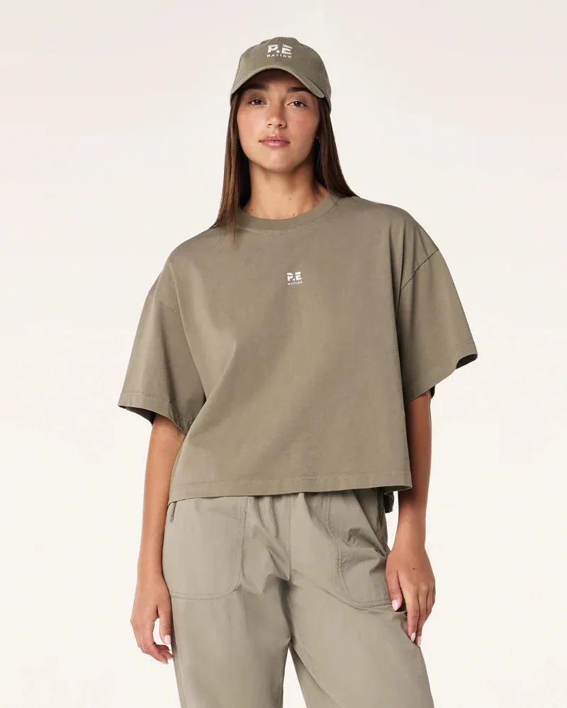 P.E Nation - Superfine Tee (Washed Silver Sage)