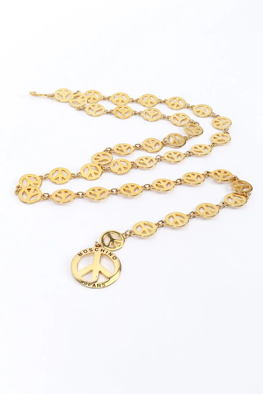 Peace Sign Draped Chain Belt II