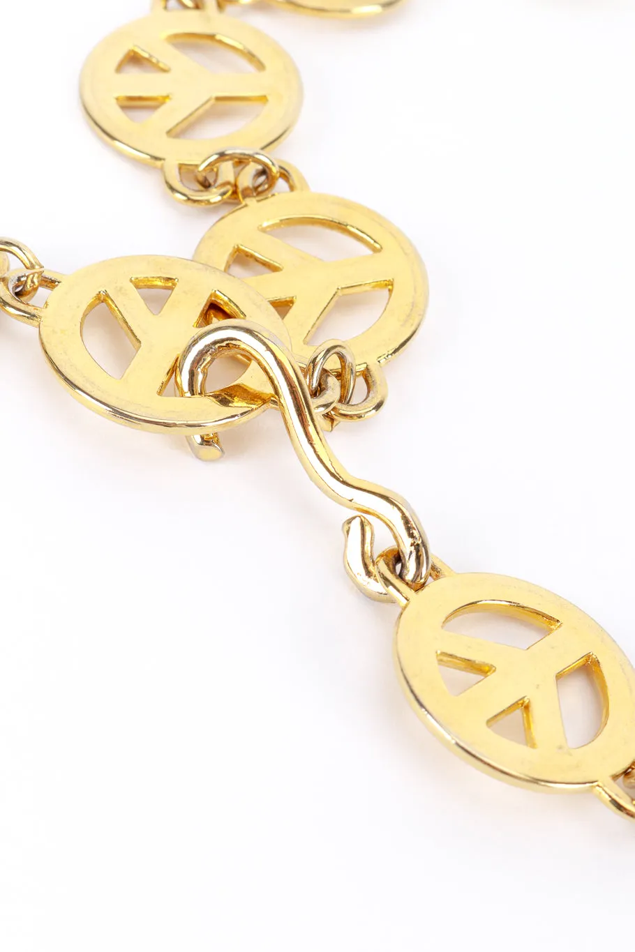 Peace Sign Draped Chain Belt II