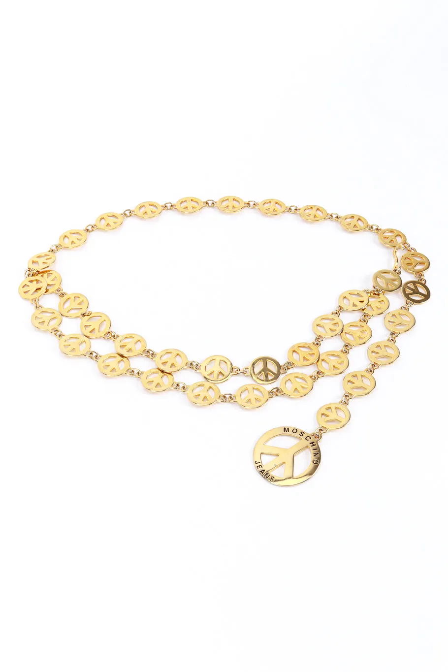 Peace Sign Draped Chain Belt II