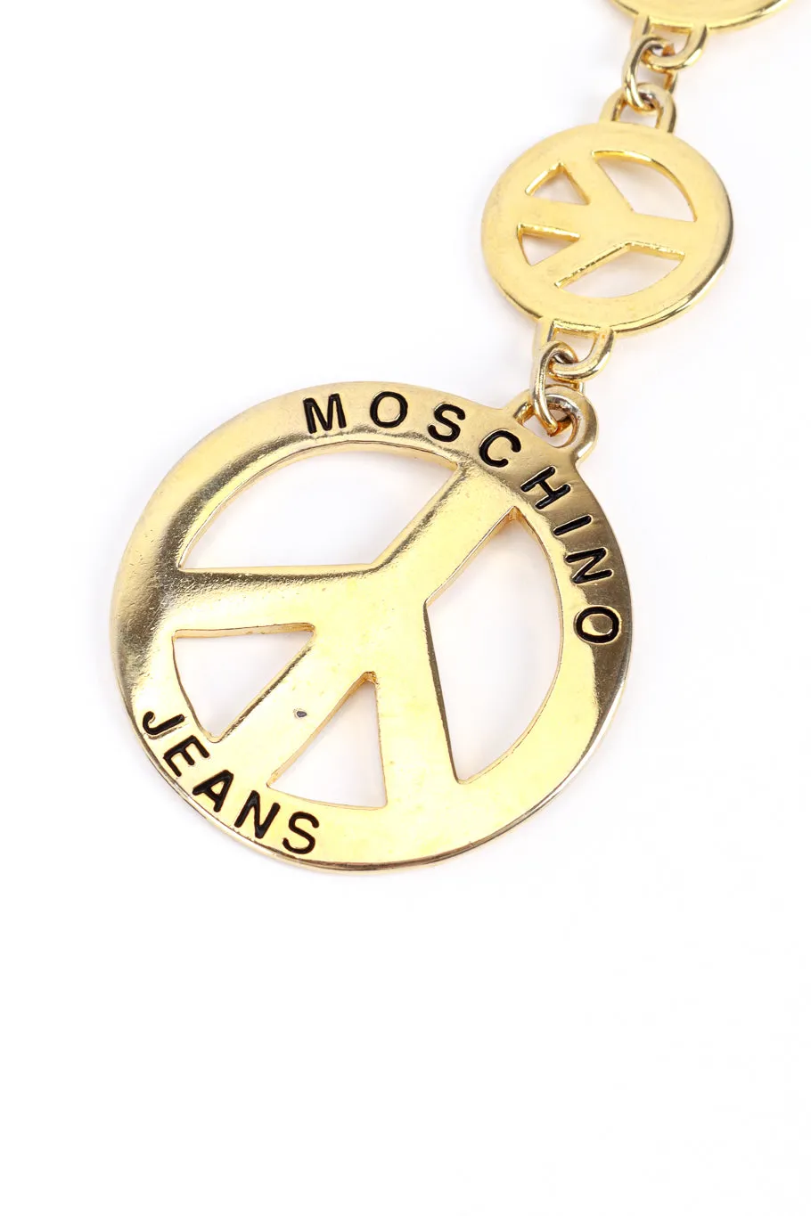 Peace Sign Draped Chain Belt II