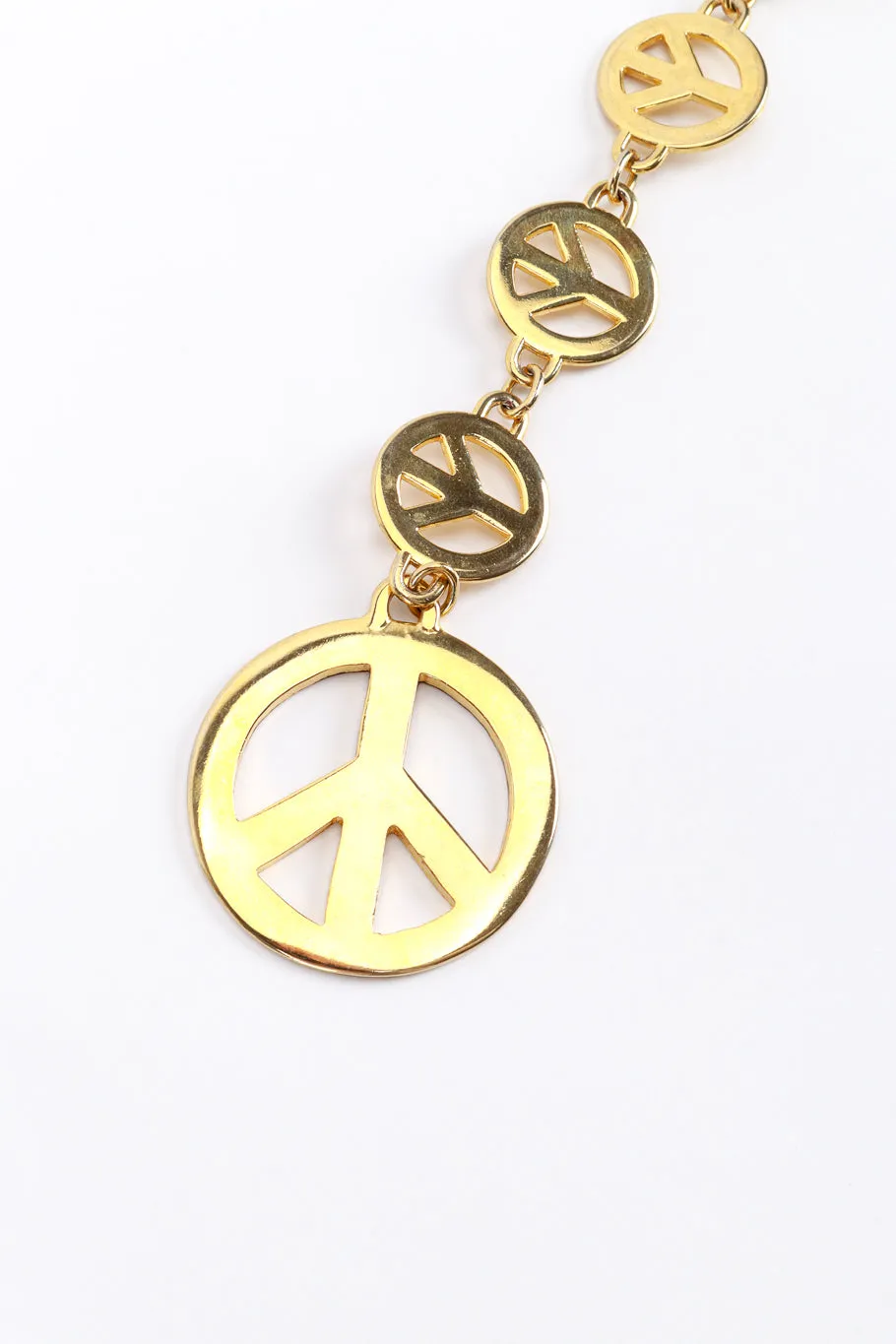 Peace Sign Draped Chain Belt II