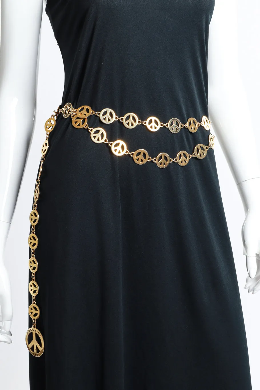 Peace Sign Draped Chain Belt II