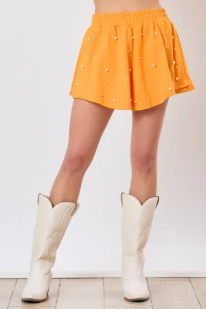 Pearl Embellished Skort