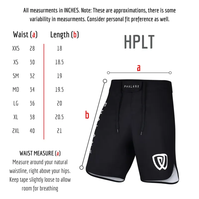 Phalanx Blackout Ultralight HPLT MMA Grappling BJJ Shorts (only 36" left)