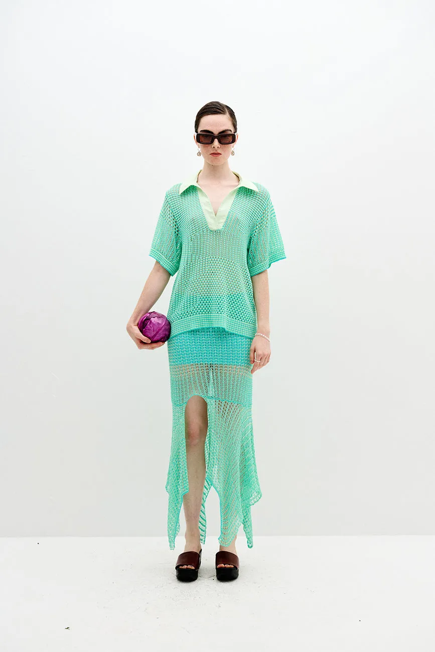 PICEA CROCHET MIDI SKIRT