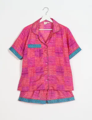 PJ SET SHORT WITH SHORT SLEEVES