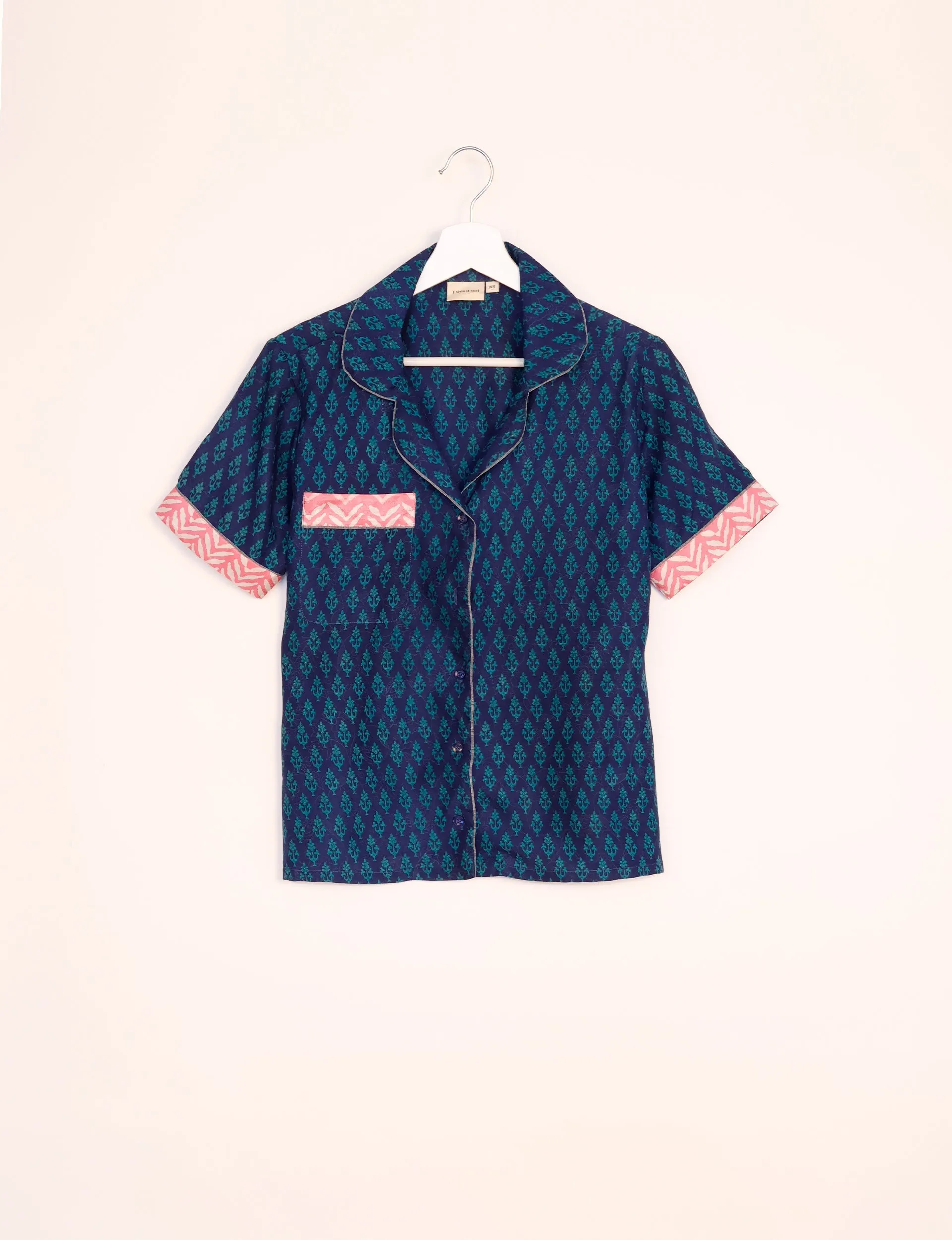 PJ SET SHORT WITH SHORT SLEEVES