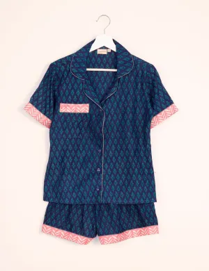 PJ SET SHORT WITH SHORT SLEEVES