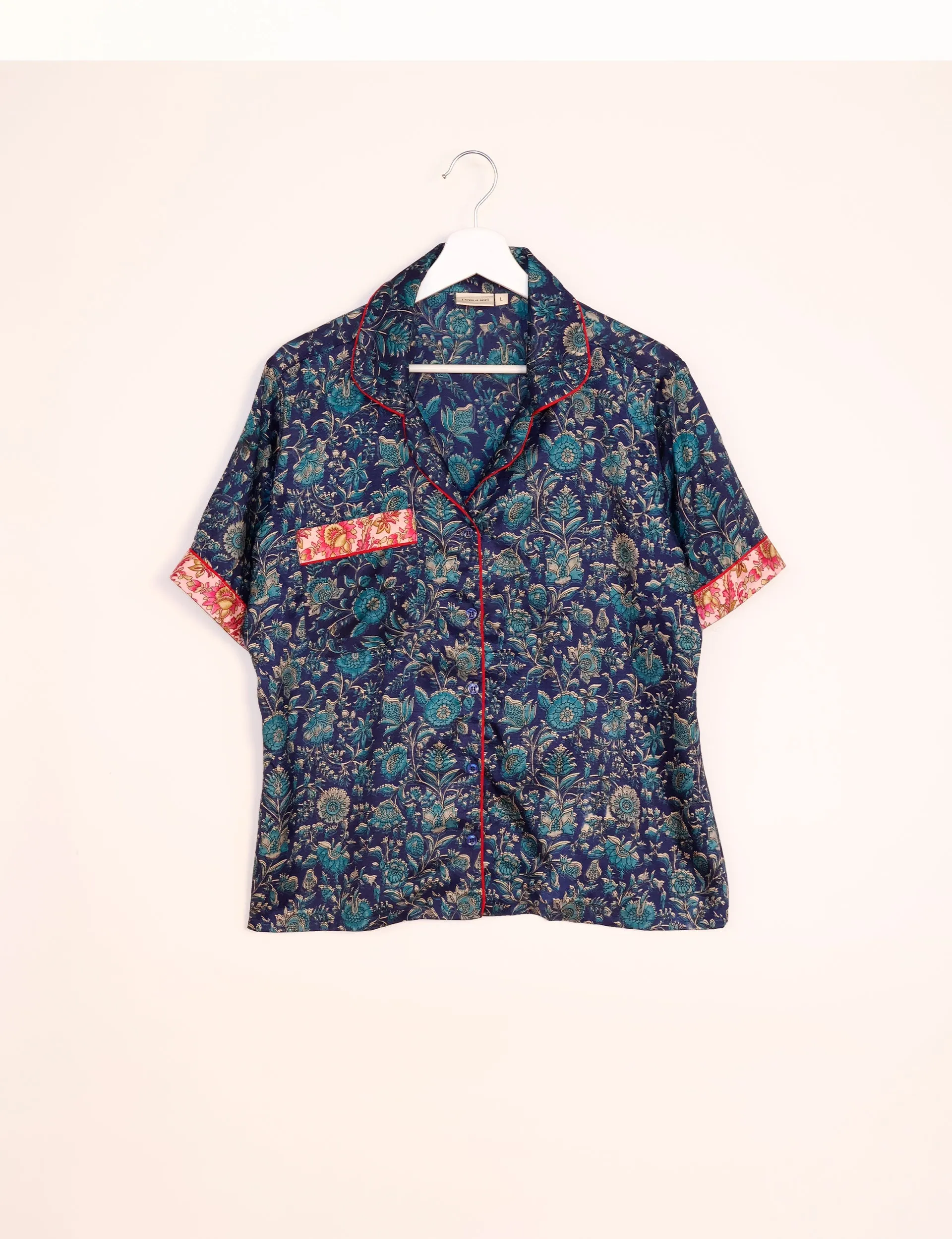 PJ SET SHORT WITH SHORT SLEEVES