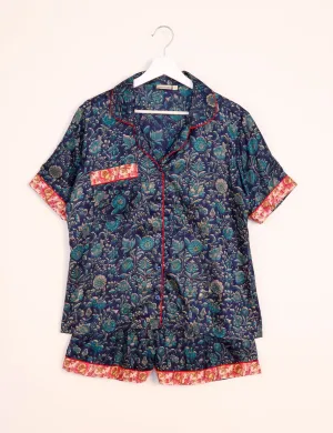 PJ SET SHORT WITH SHORT SLEEVES