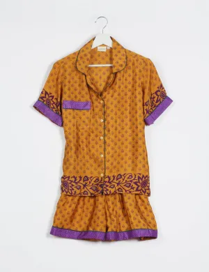 PJ SET SHORT WITH SHORT SLEEVES