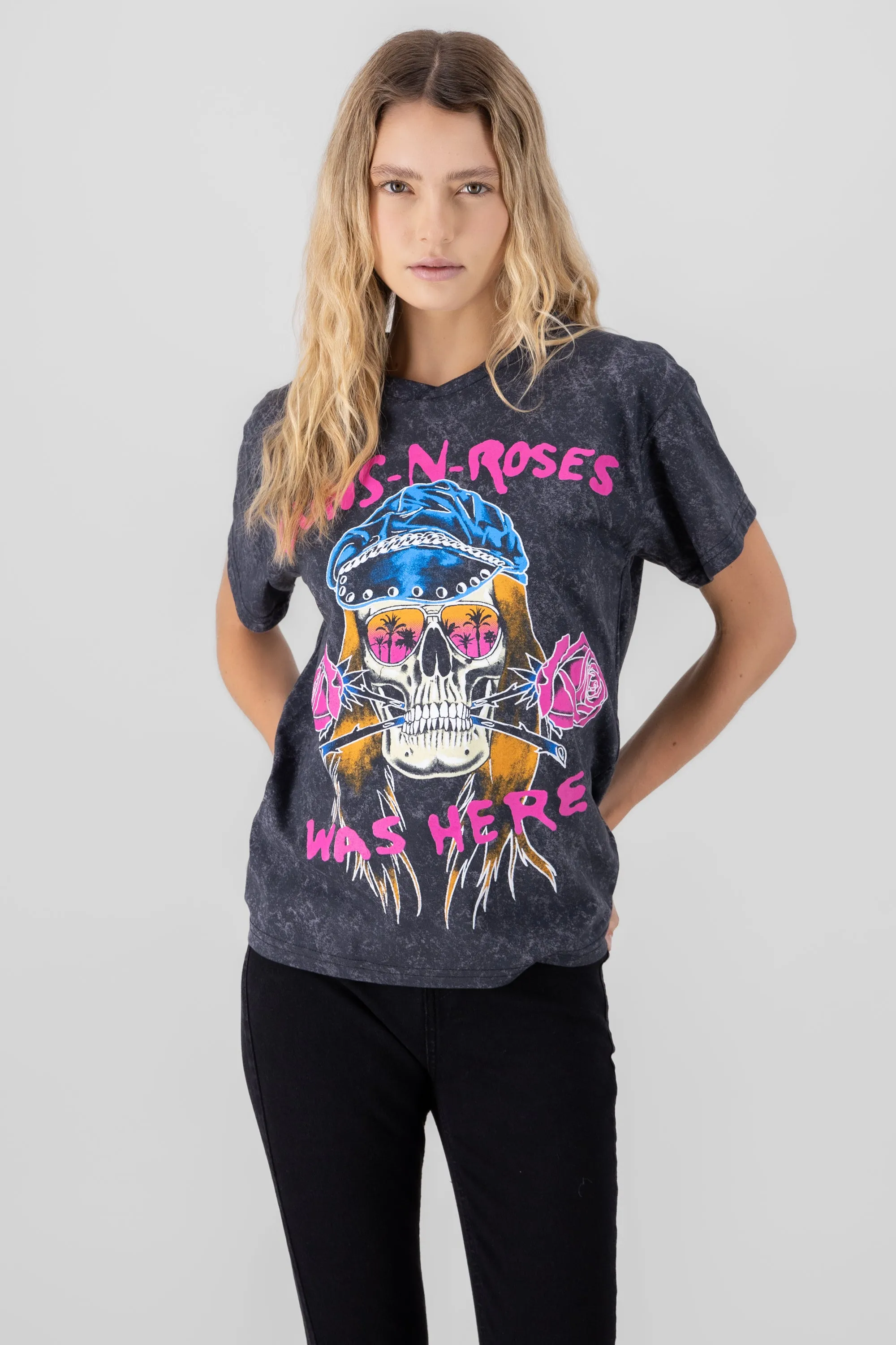 Playera oversized Gun's acid