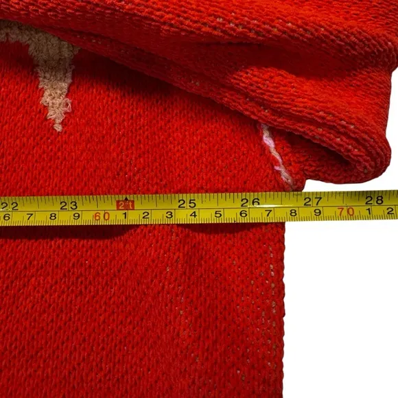 POL - Oversized Red sweater with Stars - size S - NWOT