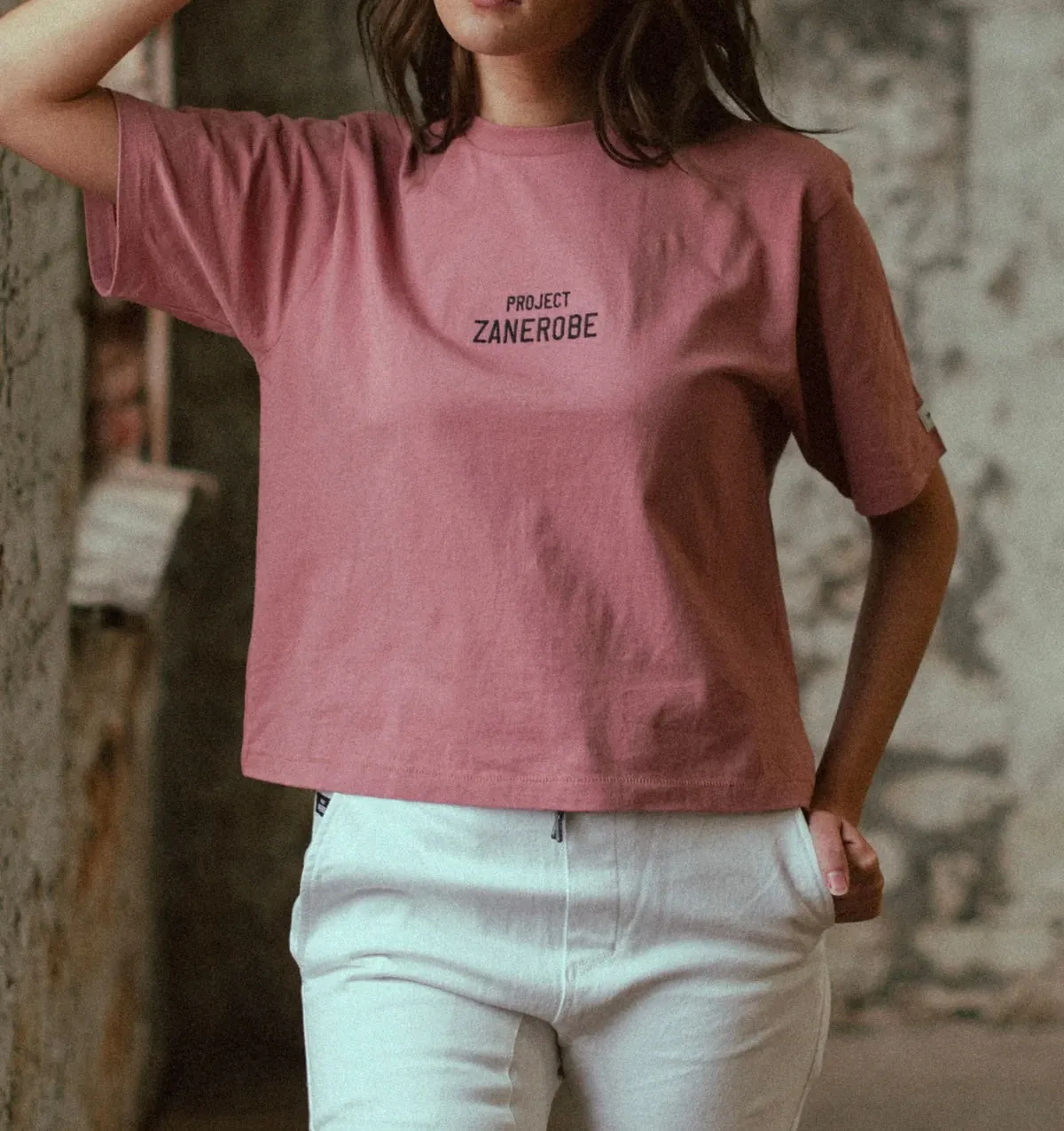 Project Zanerobe boxy crop tee size x-small