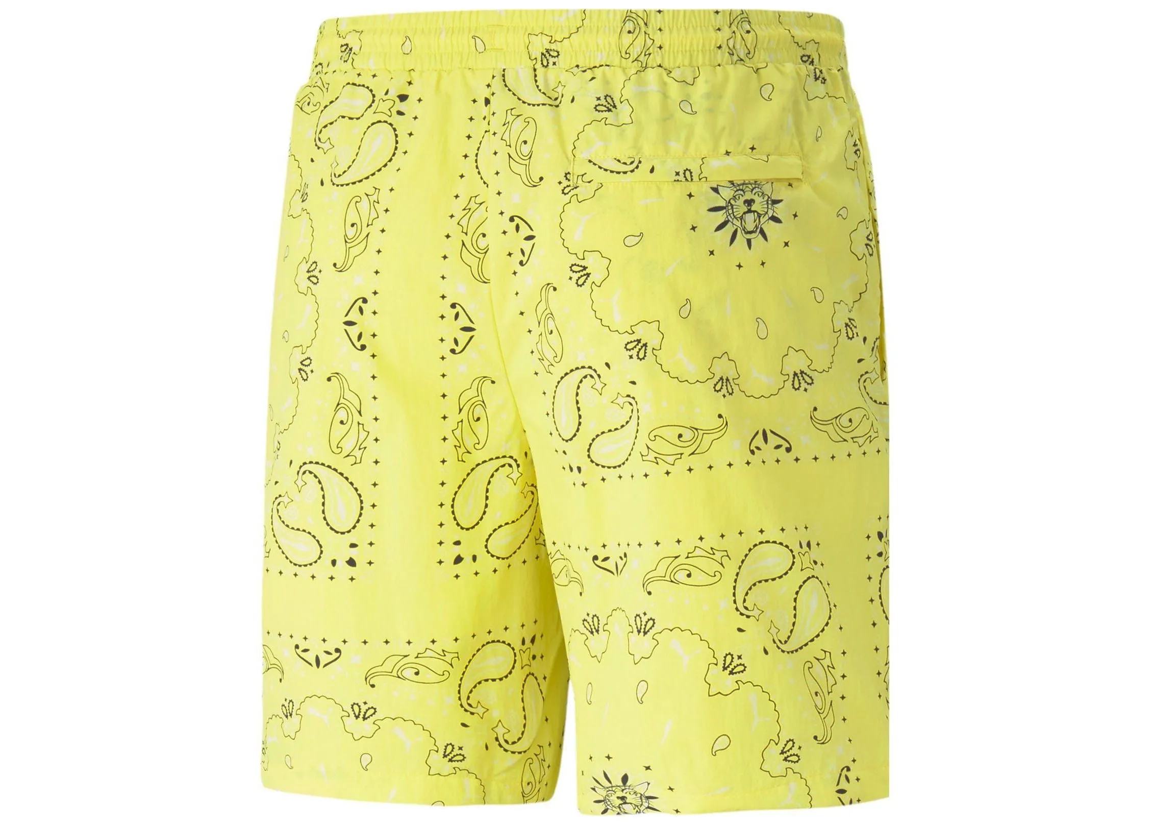 Puma OffBeat Paisley Print Shorts “Yellow”