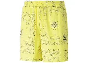 Puma OffBeat Paisley Print Shorts “Yellow”